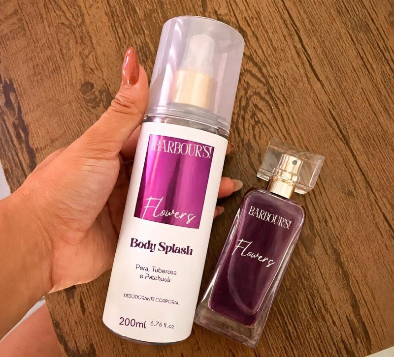 Perfume Capilar E Body Splash Flowers Barbour's Beauty