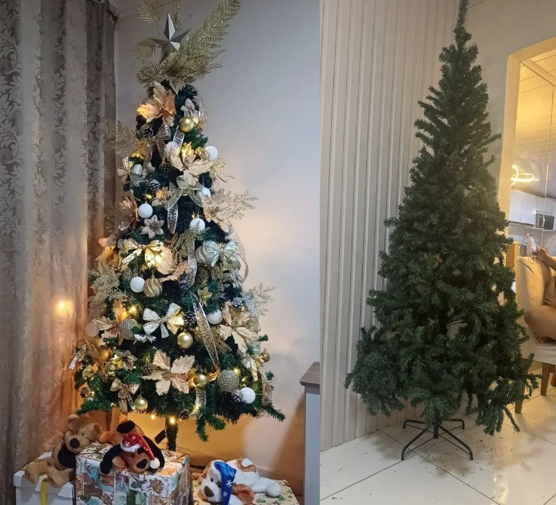 Árvore De Natal 2,10m Fácil Montagem
