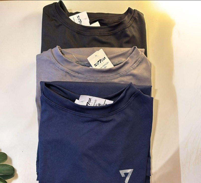 Kit 3 Camisetas Térmicas Masculina Uv50