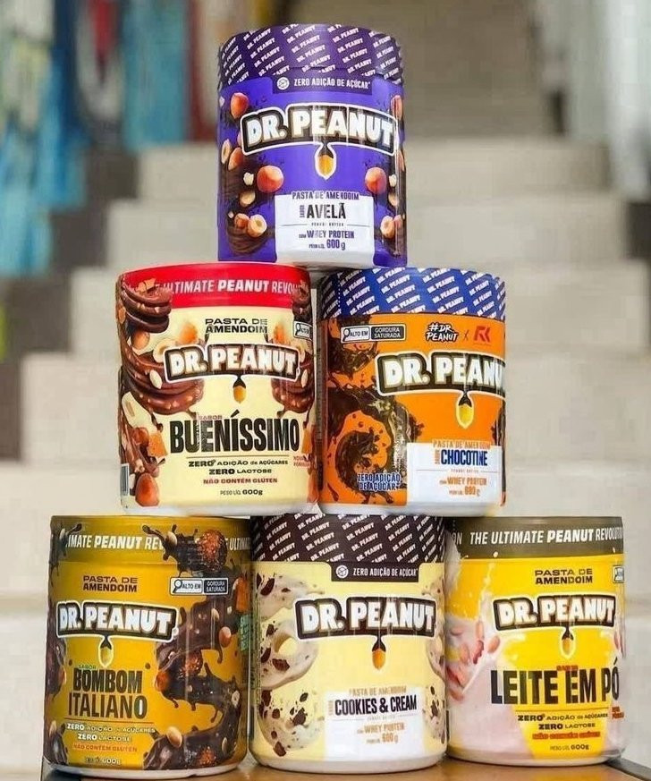 Pasta de Amendoim Whey Protein 600g Dr Peanut