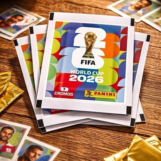 ⚽️ Kit com 140 Figurinhas (20 Envelopes) Copa 2026
