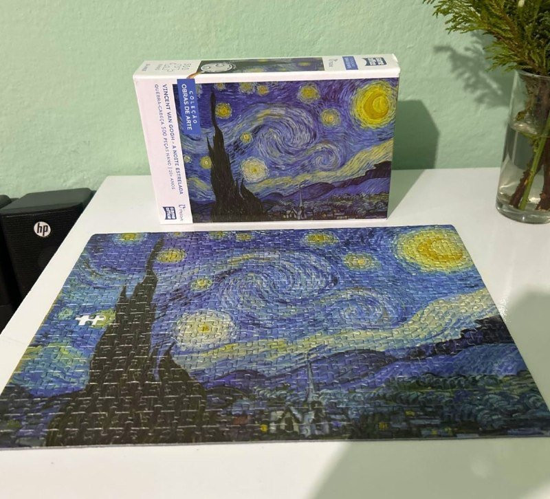 Toyster Quebra-cabeça Vincent Van Gogh A Noite Estrelada 500 peças