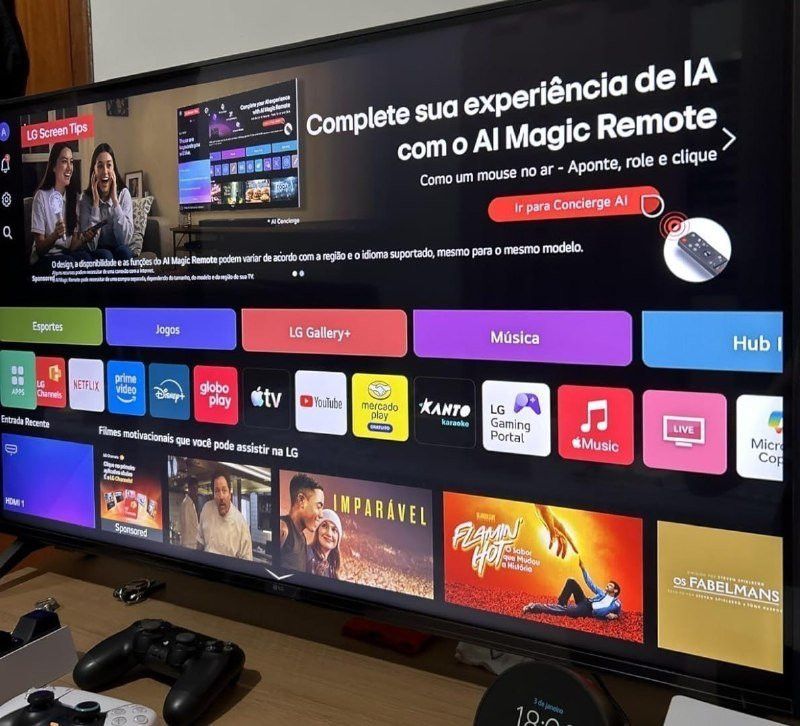 Smart TV LG 65 4K UHD NANO AI Magic WebOs