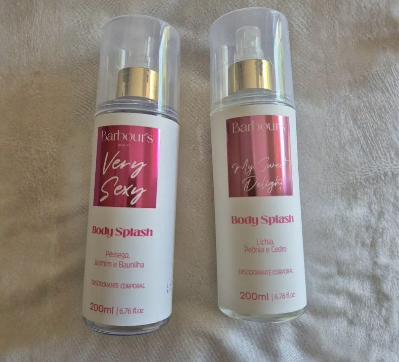 Kit C/ 2 Body Splash Barbours Beauty 200ml - Várias opções