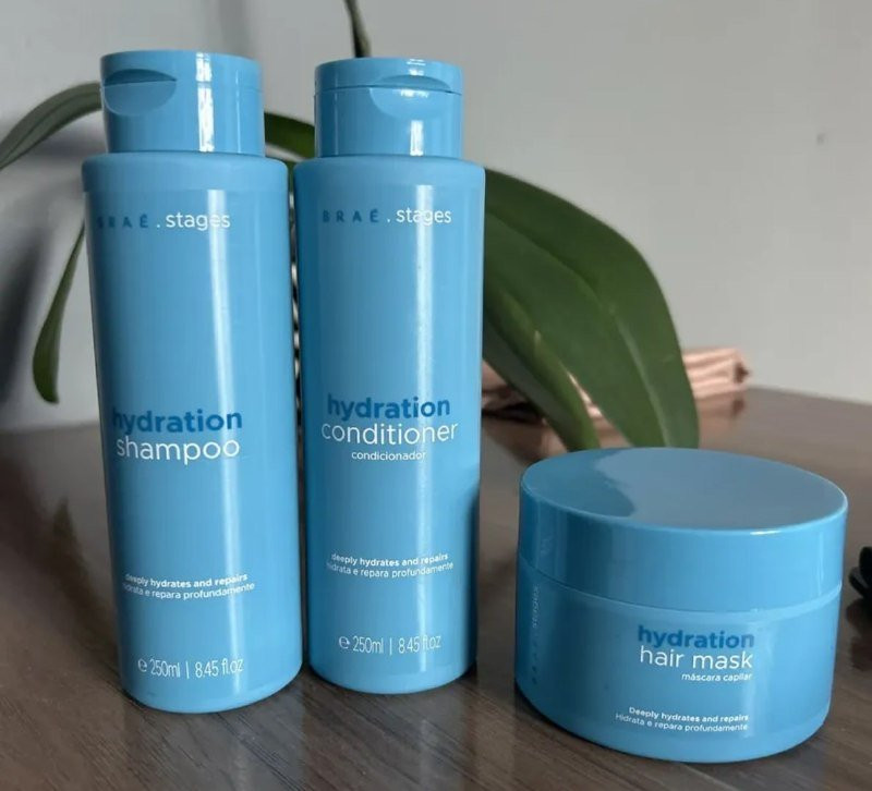 Kit Stages Hydration Braé (Shampoo + Condicionador + Máscara)