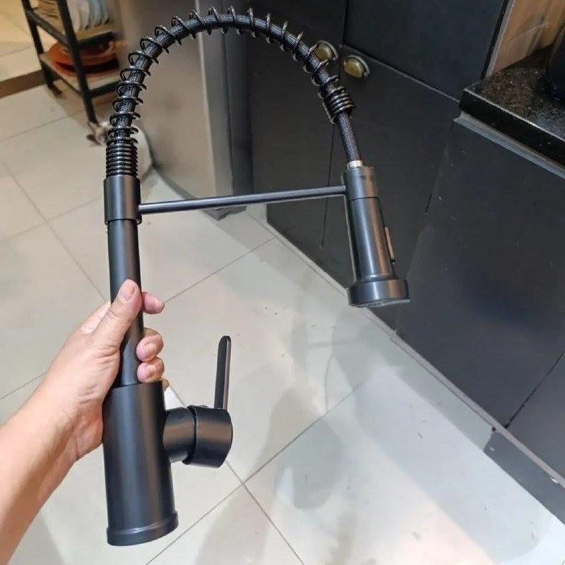 Torneira Cozinha Gourmet Monocomando Preto