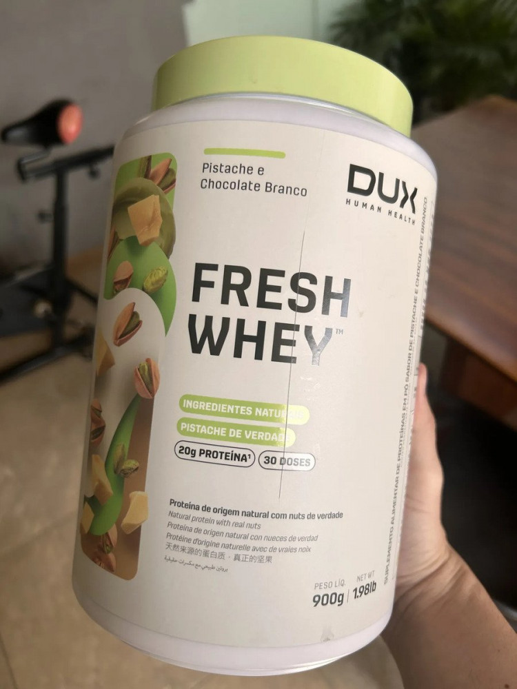 Proteína Dux FreshWhey Pistache Branco 900g