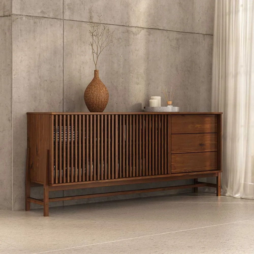 Buffet Madeira 170 cm 1 Porta Ripado