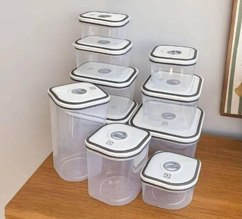 Conjunto De 10 Potes Herméticos De Plástico-Electrolux
