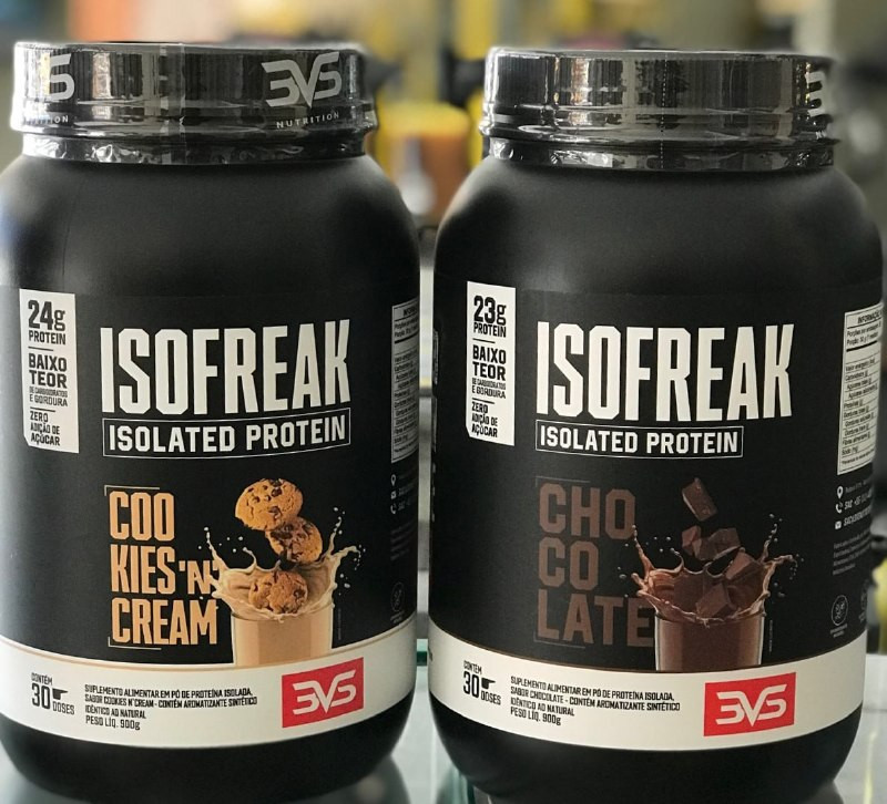 Whey Isolado Isofreak 900g com 23g de Proteína por Porção (4 sabores)