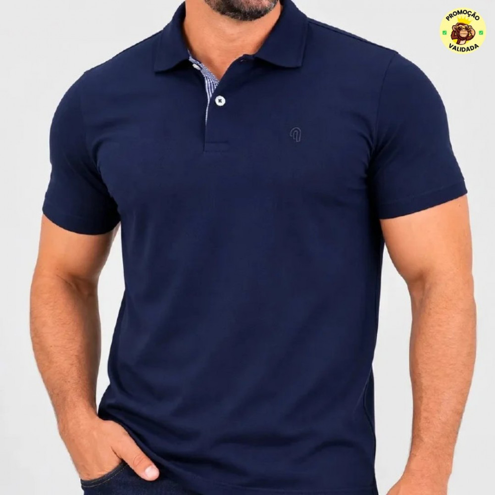 Camisa Gola Polo Masculina Algodão Premium