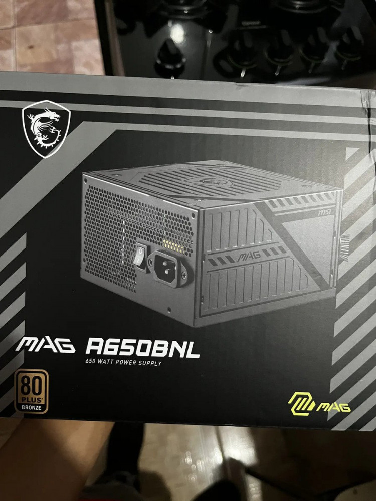 MSI MAG 650W 80 PLUS Bronze PFC Ativo A650BNL