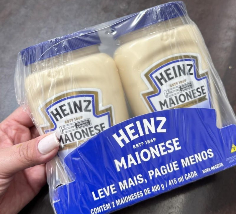 Heinz Pack Maionese Tradicional, 400g, 2 unidades