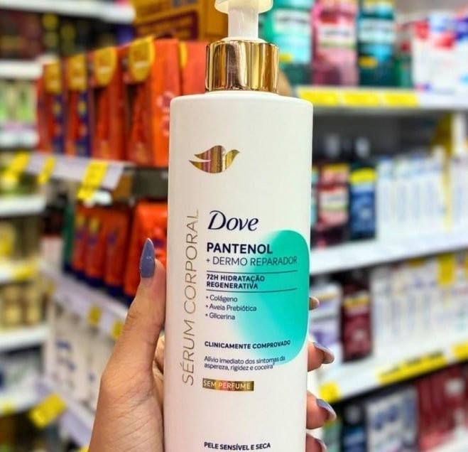 Dove Sérum Hidratante Corporal sem Perfume Pantenol + Dermo Reparador 380ml