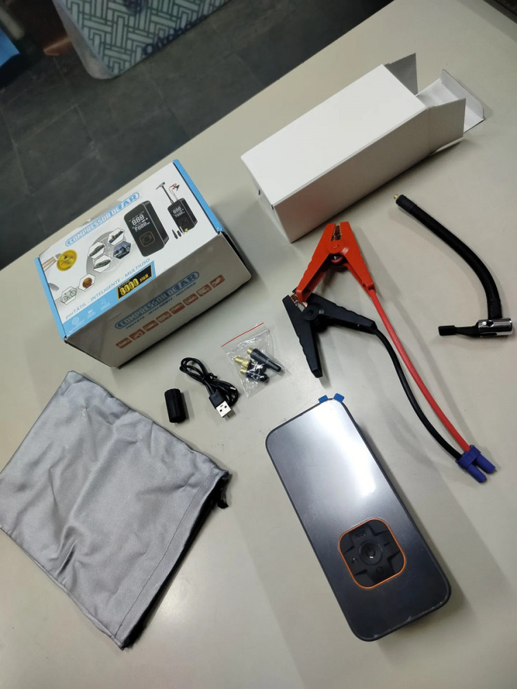 Bomba Elétrica Portátil Inflador de Pneus