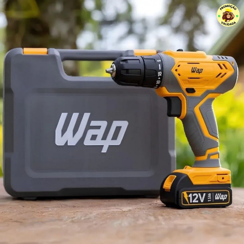 Parafusadeira e Furadeira Bateria 12V WAP
