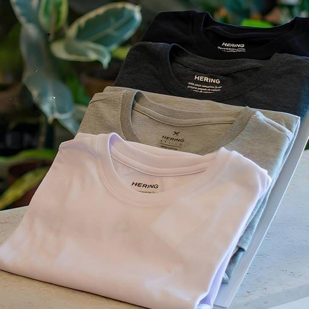 Kit 5 Camisetas Masculinas Básicas Hering
