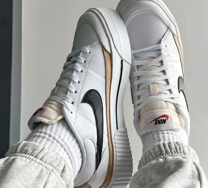 Tênis Nike Court Legacy Lift White Black