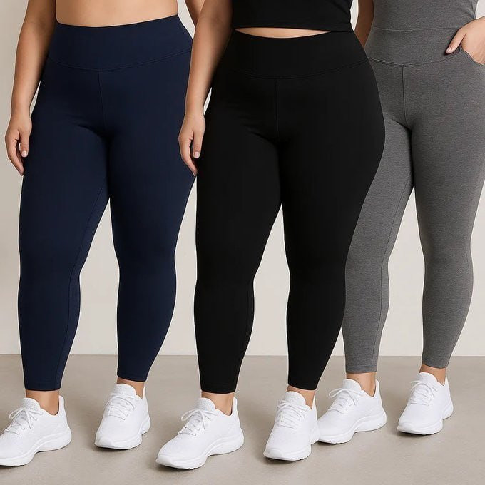 Kit 3 Calças Legging Grossa