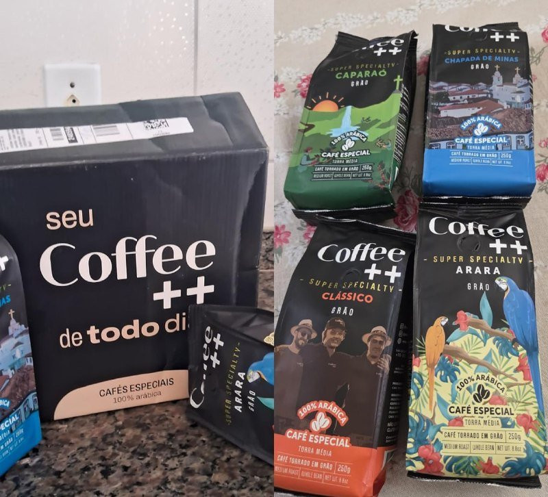 Kit 4 Pacotes Café Especial em Grãos Coffee+