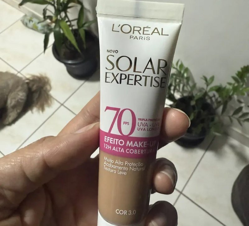 Protetor Solar Facial com Cor FPS 70 - L'Oréal Paris Solar Expertise Efeito Make Up 30g