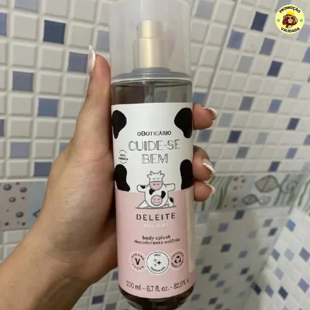 Body Splash Cuide-se Bem Deleite O Boticario 200ml