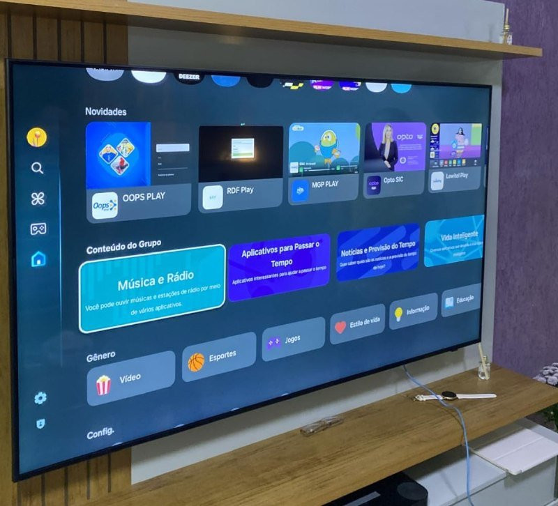 Smart TV Samsung 65 LED 4K Tizen Crystal WiFi Bluetooth HDR10
