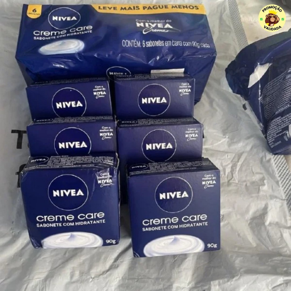 NIVEA Sabonete em Barra Creme Care