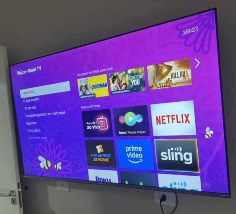 Smart TV Philco 60 P60VIK 4K UHD LED Roku Dolby Audio