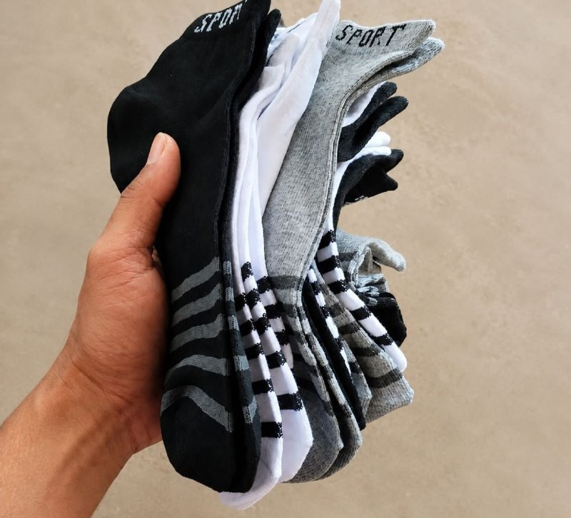 🧦  Kit com 12 Pares De Meias Cano Curto