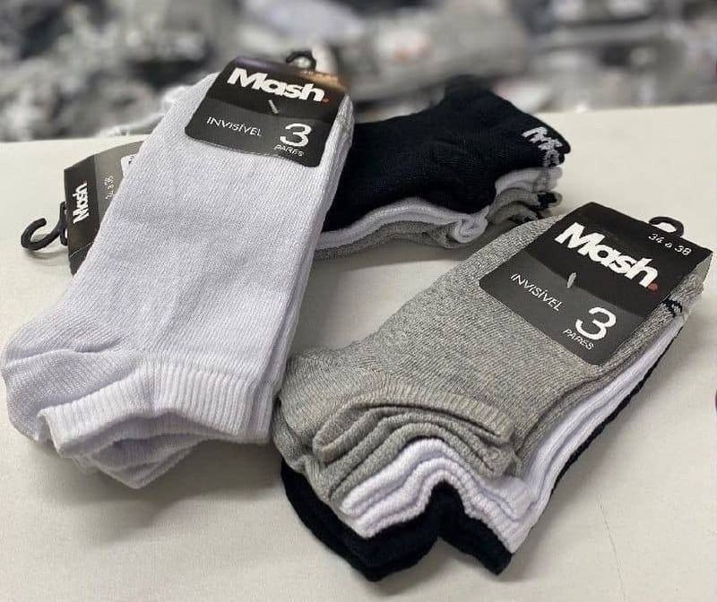 Kit 10 Pares Meias Mash Invisível
