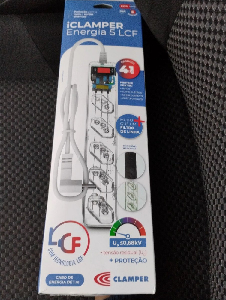 Filtro de Linha Clamper 5 Tomadas 127/220V