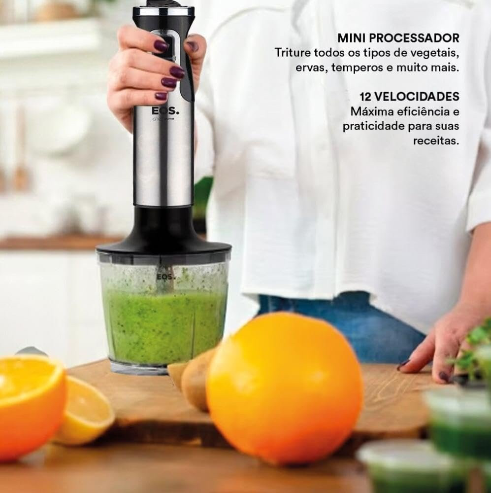Mixer Eos 3 Em 1 850w Inox e Preto 110v