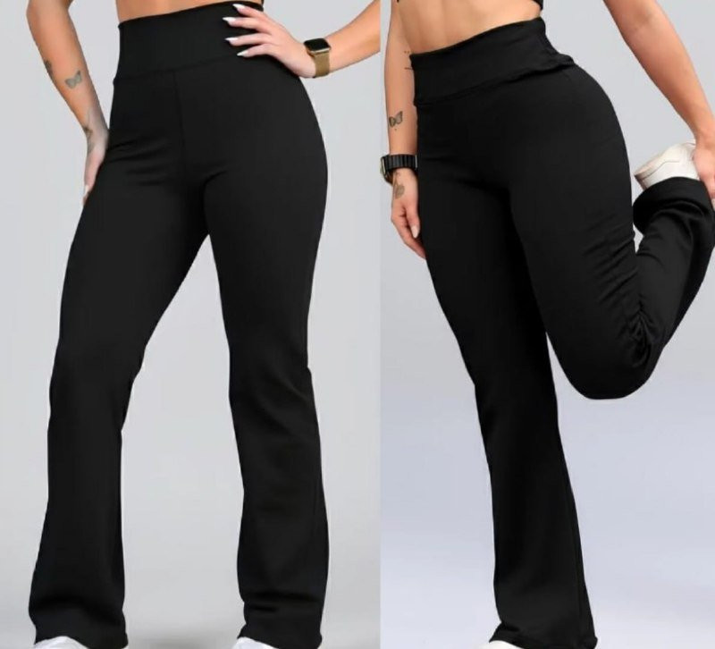 Calça Legging Flare Zero Transparência