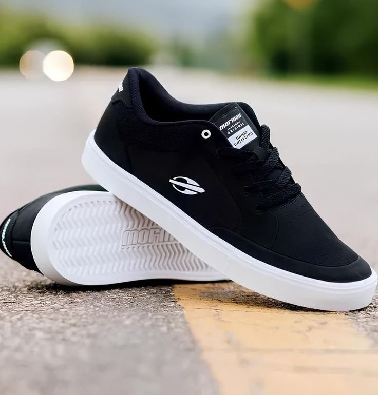 Tênis Mormaii Urban Free Masculino Skate Preto/Branco