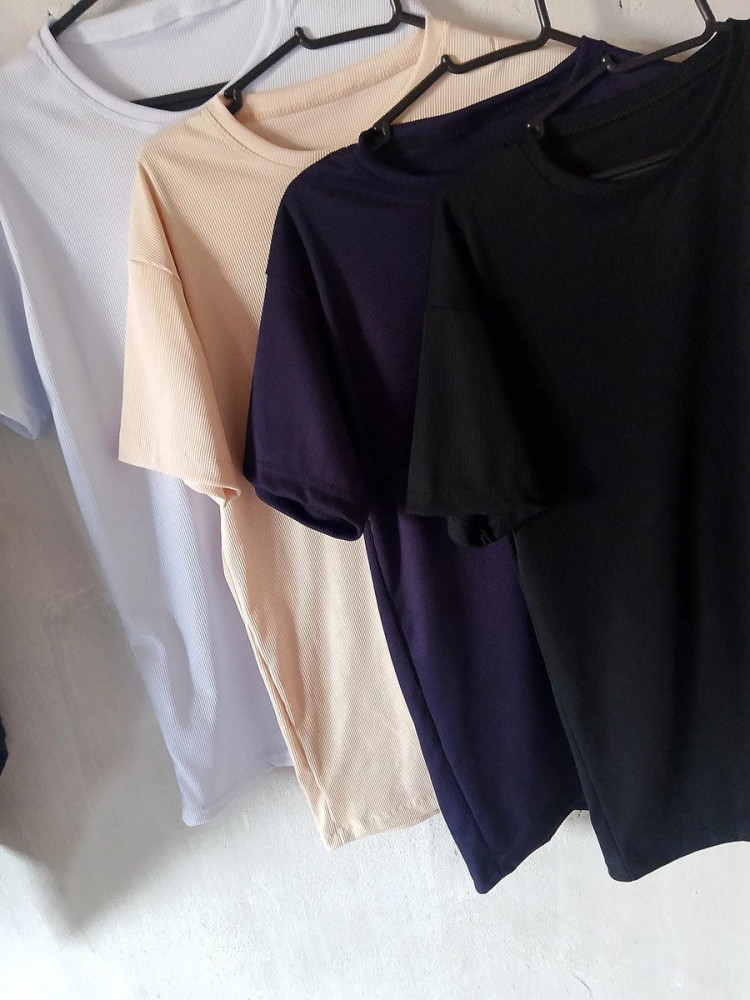Kit 4 Camisetas Caneladas Masculinas
