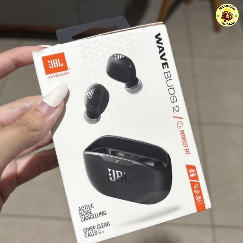 Fone de Ouvido Sem Fio JBL Wave Buds 2