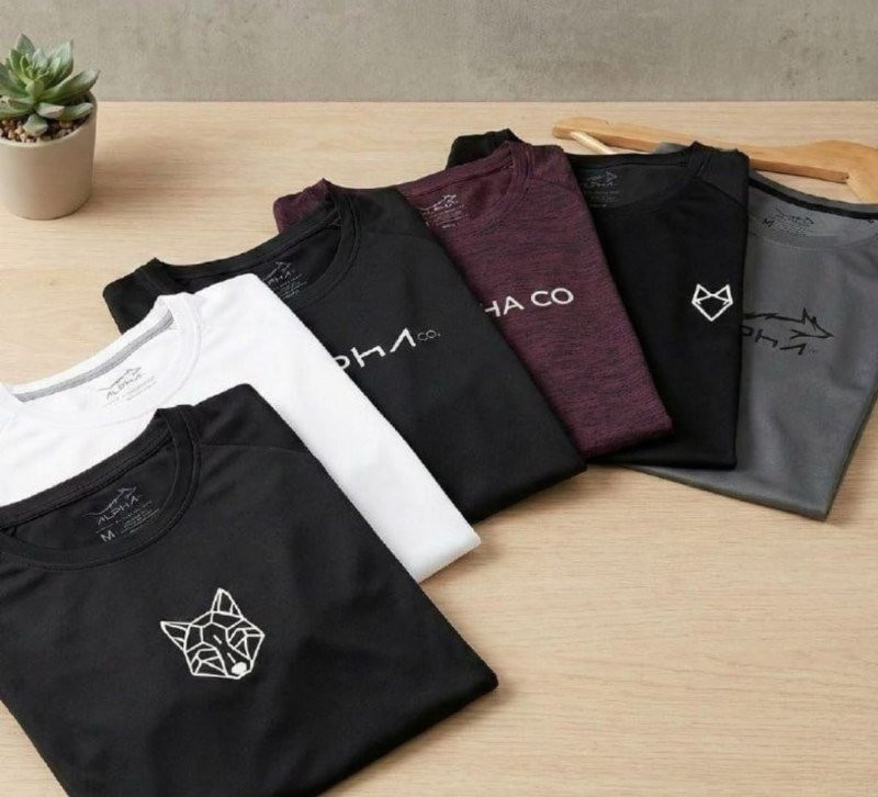 Kit com 6 Camisetas Mais Procuradas Alpha