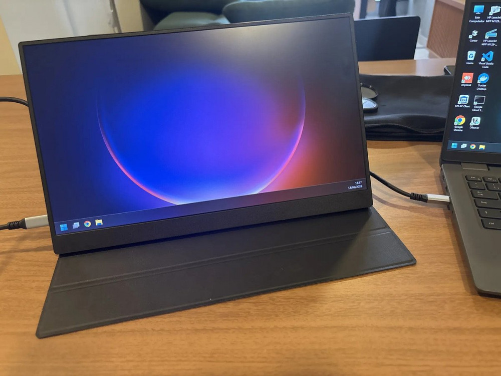 Monitor Gamer Portátil 15.6 1080p FHD Preto