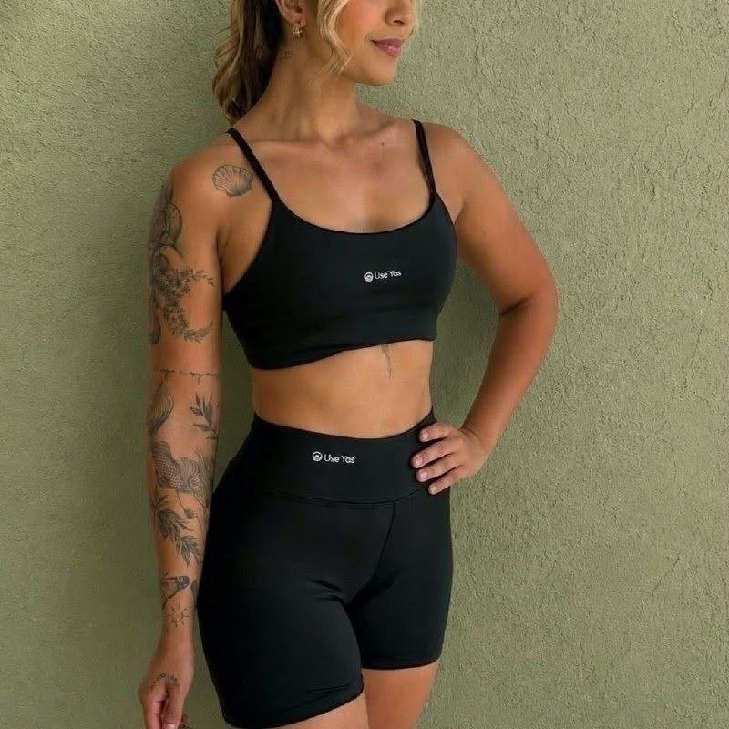 Conjunto Fitness Virginia Top e Short (8 cores)