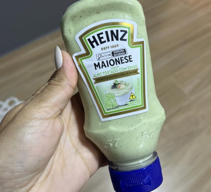 🧄 Heinz Maionese Alho Tostado Com Ervas 215g