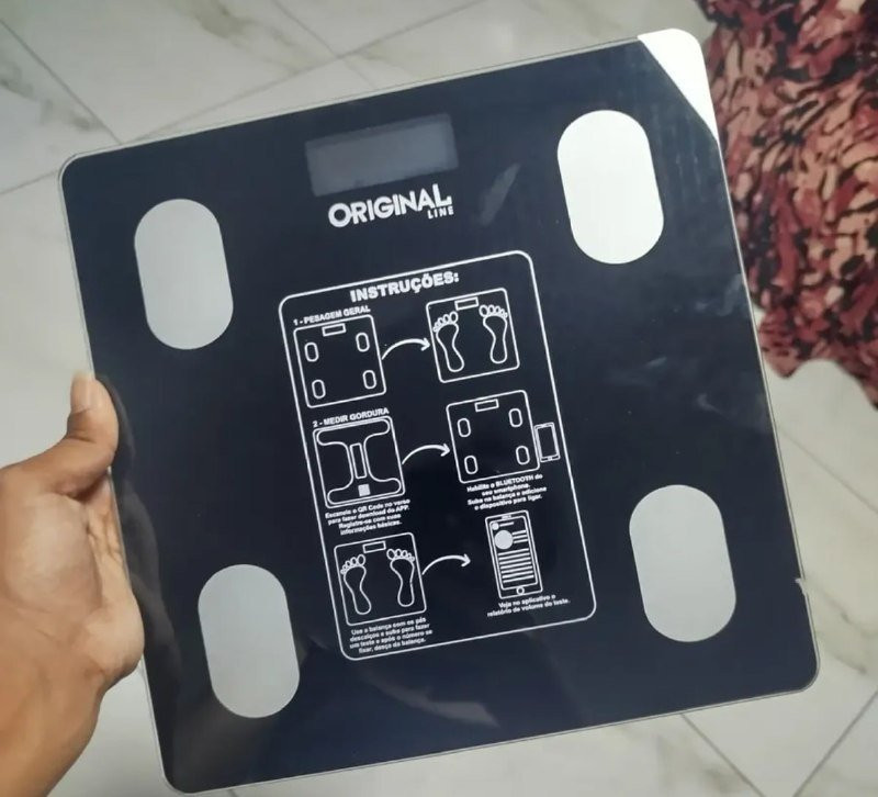 Balança Digital Bioimpedância Bluetooth Davely