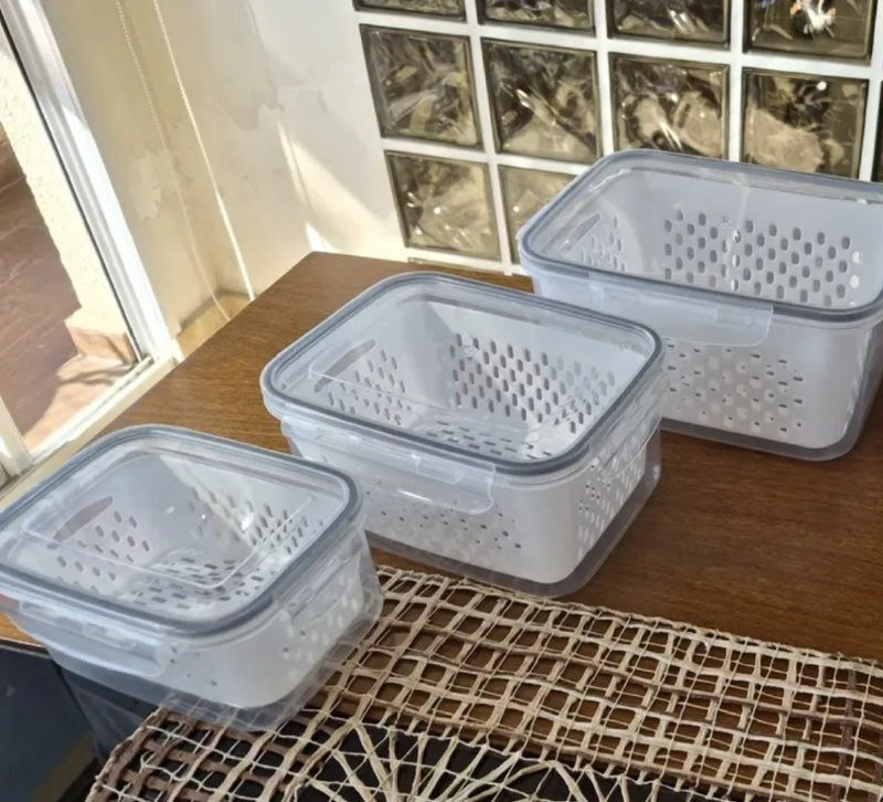Kit 6 Organizadores Geladeira Com Tampas