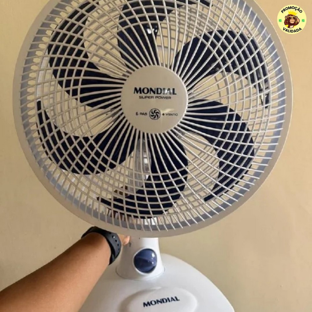 Ventilador de Mesa 127V, 30cm, 6 pás