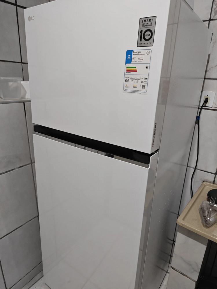 Geladeira LG Frost Free Inverter 395L Branca