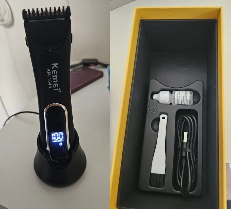 Máquina Kemei KM-1845 Cerâmica Sem Fio