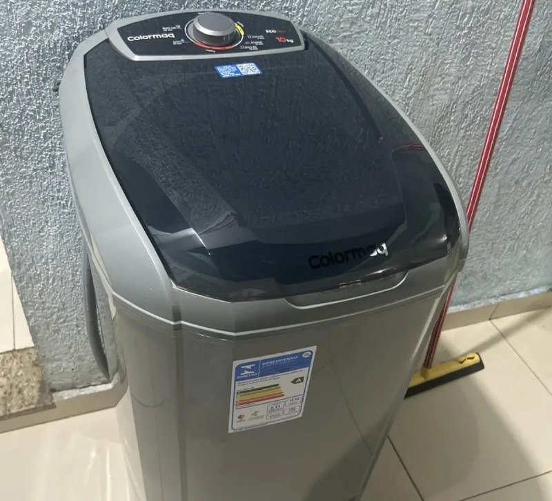 Tanquinho Colormaq Semi-automática LCS 10kg Prata 220v