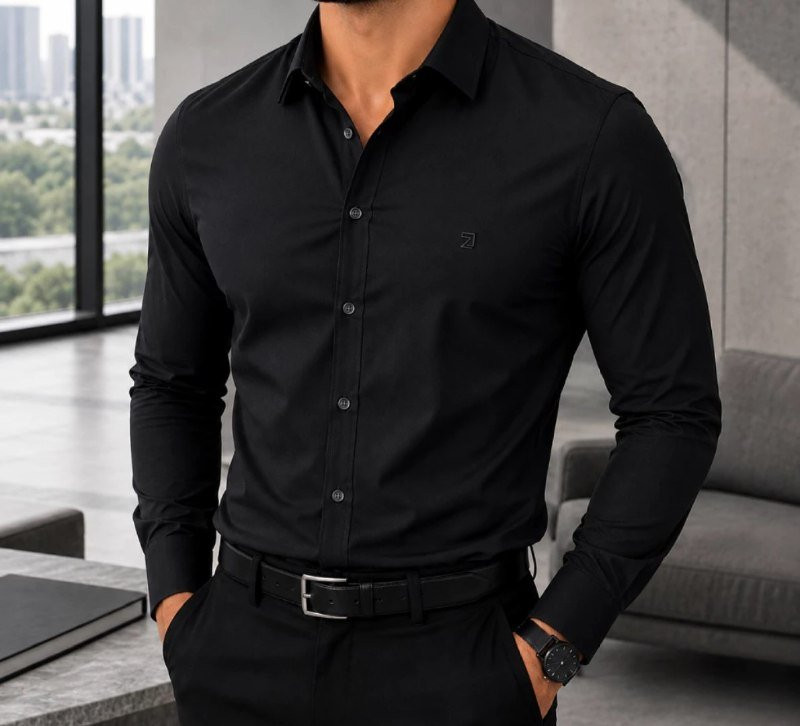 Camisa Slim Social Spandex