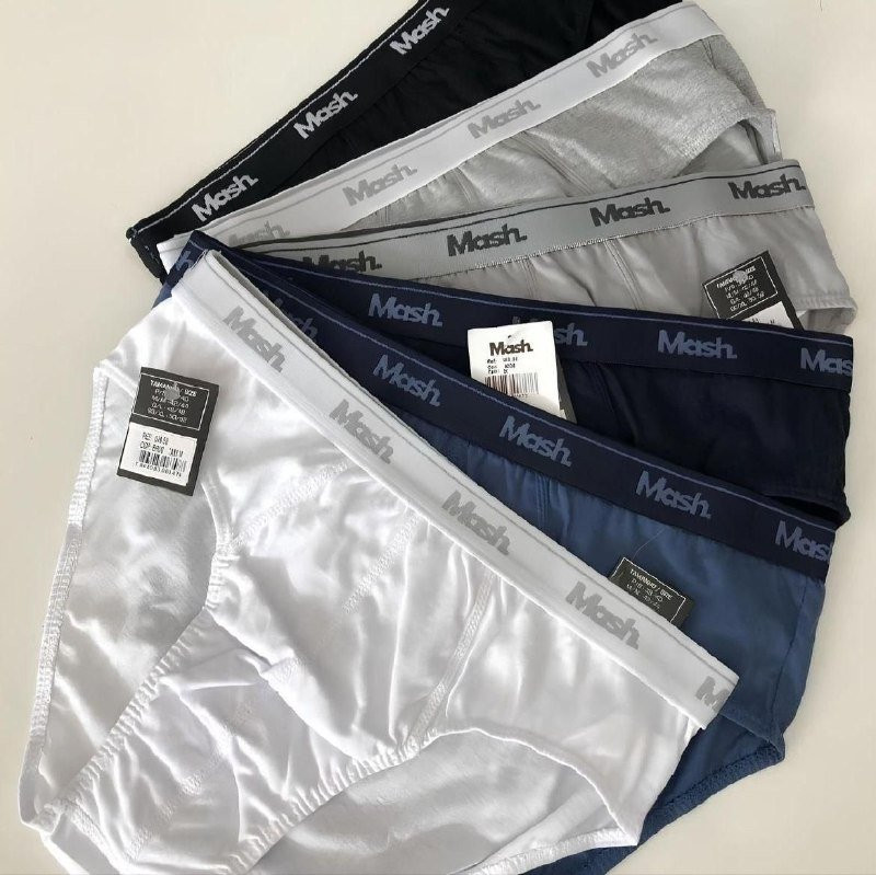 Kit Com 10 Cuecas Slip Algodão Mash