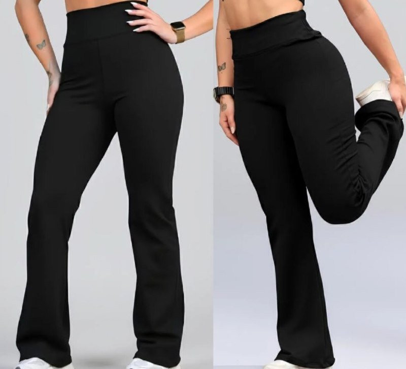 Calça Legging Flare Zero Transparência